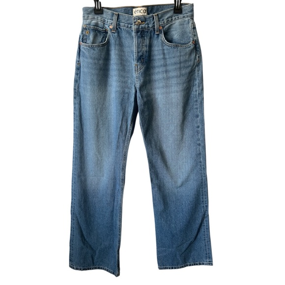 NWT Etica Amis Relaxed Bootcut Button Fly High Waist Jeans Atwater Size 28 - Picture 11 of 12